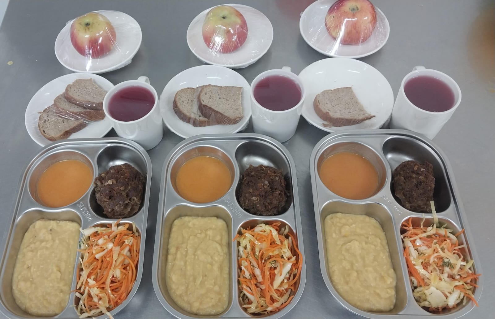 1-4 және СУСН 5-11 оқушыларына арналған бір мезгілдік ыстық тамақ ас мәзірі