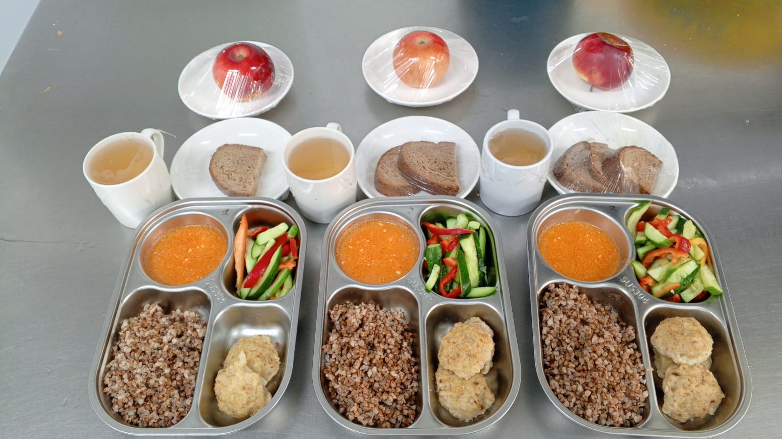 1-4 және СУСН 5-11 сынып оқушыларына арналған ыстық тамақ ас мәзірі